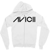 avicii Black Logo Zipper Hoodie