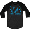 rawr (i'm a dinosaur) 3/4 Sleeve Shirt