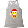 santa laughing smiley Racerback Tank