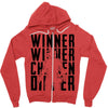 winner winner chicken dinner 3b Zipper Hoodie