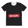 simple red All Over Women's T-shirt