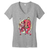 krampus (blood red) Women's V-Neck T-Shirt
