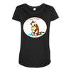 calvin hobbes Maternity Scoop Neck T-shirt