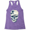 the great wave off skull Racerback Tank