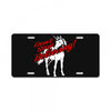 don't stop believing unicorn License Plate