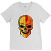 skull V-Neck Tee