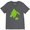 curling V-Neck Tee