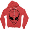 alien 2 Zipper Hoodie