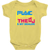 music is my drug Baby Onesie