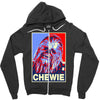 chewbacca poster, ideal gift or birthday present Zipper Hoodie