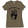 bucket list Ladies Fitted T-Shirt