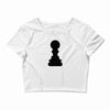 Chess King and Pawn Crop Top