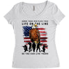 Honor Those Who Place Their Life On The Line Women's Triblend Scoop T-shirt