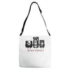 never forget casette diskette Adjustable Strap Totes
