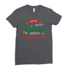 we wish you happy holidays &amp; merry christmas Ladies Fitted T-Shirt