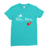 hey boo Ladies Fitted T-Shirt