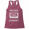 retro and vintage cassette humor Racerback Tank