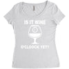 is it wine oclock yet Women's Triblend Scoop T-shirt