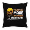 Trumpkin Make Halloween Great Again Throw Pillow