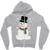 christmas snowman Zipper Hoodie