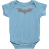 uomo batman bruce wayne logo stampa argento cinema&amp;tv Baby Onesie