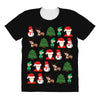 christmas pixel All Over Women's T-shirt
