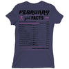 February Girl Facts Aquarius Ladies Fitted T-Shirt