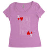 king of hearts playing card Women's Triblend Scoop T-shirt