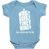wibbly wobbly timey wimey talk whovian to me Baby Onesie