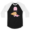 ice cream ghost 3/4 Sleeve Shirt