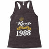 kings are born in 1988 Racerback Tank