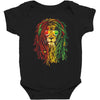 new! men's rasta vibe lion Baby Bodysuit