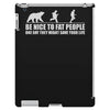 be nice to fat people bear chase funny pub joke iPad 3 and 4 Case