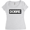 Dobre Black/White Women's Triblend Scoop T-shirt