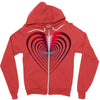 love red best Zipper Hoodie