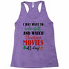i just want to bake stuff and watch christmas movies all day Racerback Tank