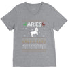 aries  christmas ugly sweater V-Neck Tee