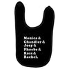 Friends Tv Show Baby Bibs