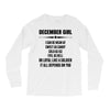 Super December Girl Long Sleeve Shirts