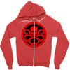 red art Zipper Hoodie