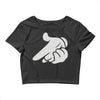 mickey hands gun Crop Top