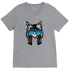 cat music V-Neck Tee