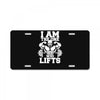i am the one who lifts License Plate
