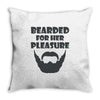 mens bearded Throw Pillow
