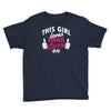 this girl loves drag racing Youth Tee
