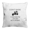 motorbike i don't snore biker's biker Throw Pillow