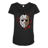 jason voorhees mask Maternity Scoop Neck T-shirt