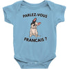 high end french bulldog Baby Bodysuit