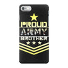military, proud us army brother veteran u iPhone 7 Case