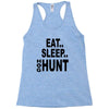 eat sleep hog hunt Racerback Tank